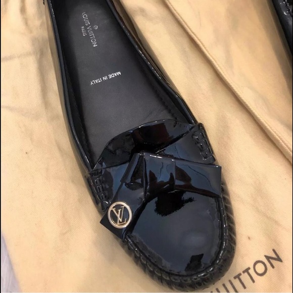 Louis Vuitton Shoes - Louis Vuitton Black Leather Driving Loafer Shoes